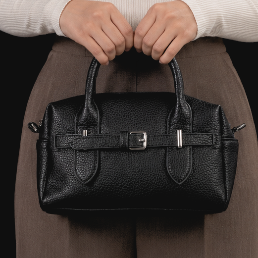 noir-belted-satchel-in-pebbled-black